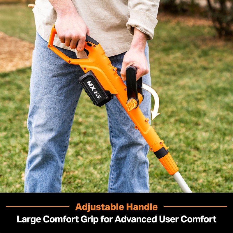 LawnMaster CLGT2410S 24V 10" Cordless String Trimmer Weed Eater 2.0AH