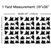 Black Cat Outdoor Fabric by The Yard,Cute Kitten Cat Lover
