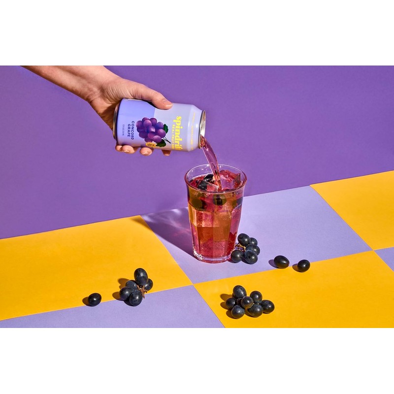Spindrift "Concord Freeze" Grape Soda Made With Real Squeezed Fruit