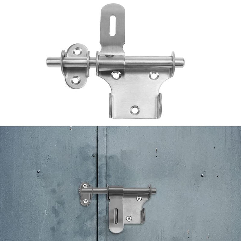 2 pieces stainless steel slide bolt lock, gate latch, sliding