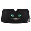 Bolaz Parabrisas de coche Negro con patrón, protector solar plegable,