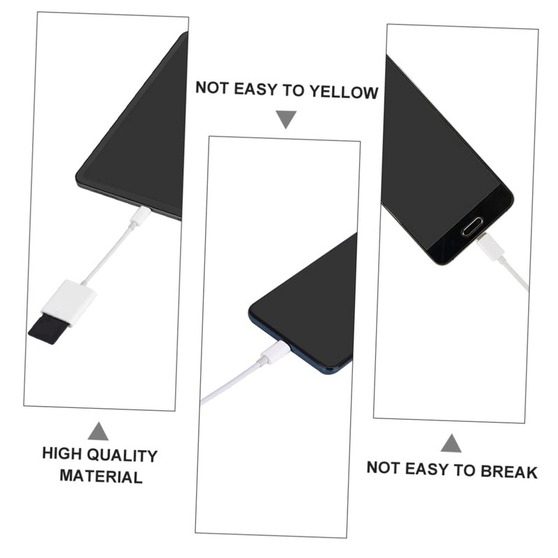 KOMBIUDA USB C Card Reader Adapter Portable Memory Writer for