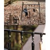 S'more Aluminum Hanging Rack Outdoor Lantern Stand with 5 Hooks