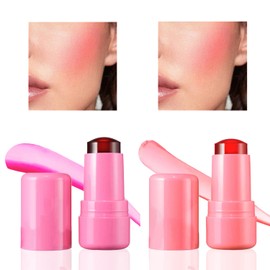 2 Pack Jelly Blush, Milk Makeup, Revolution Blush, Milk JellyBlush, MilkJellyBlush Stick, JellyBlush Pink BlushStick, MilkJelly Tint Stick, Monochromatic Multi StickBlush, for Cheek, Eyes, Lip