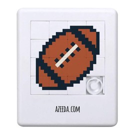 Azeeda '8-Bit Rugby Ball' Sliding Puzzle (PZ00038022)