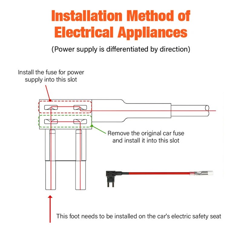 Universal Dash Cam Hardwire Kit Mini/Micro/USB C Hard Wire Cable