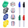 Amzlysdok 8 Pack Golf Ball Line Marker Tool,Golf Ball Stencil