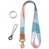Senlly Neck Lanyard Strip with Genuine Leather for Keys, ID