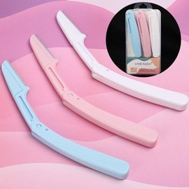 Foldable Eyebrow Trimming Blade, 3 Colors, 1 Set, Line Razor, Hair Thinning / 접이식 눈썹정리 칼 3컬러 1세트 라인 면도칼 숱정리
