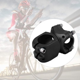 GOWENIC Vástago de Manillar de Bicicleta, Elevador de Vástago de Manillar de Aleación de Aluminio para Manillar de 25,4 Mm (Potencia 25.4 Corta - Negro)