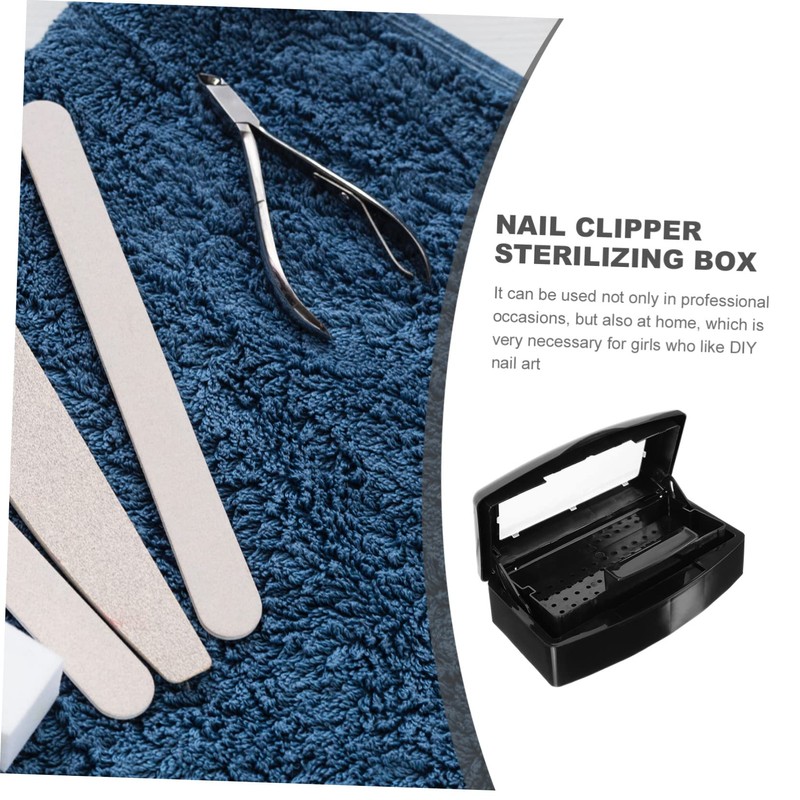 Gatuida Nail Art Tool Tray Box for Tweezers and Manicure