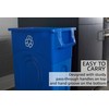 United Solutions Highboy Recycling Container, 23 Gallon, Space Saving Slim