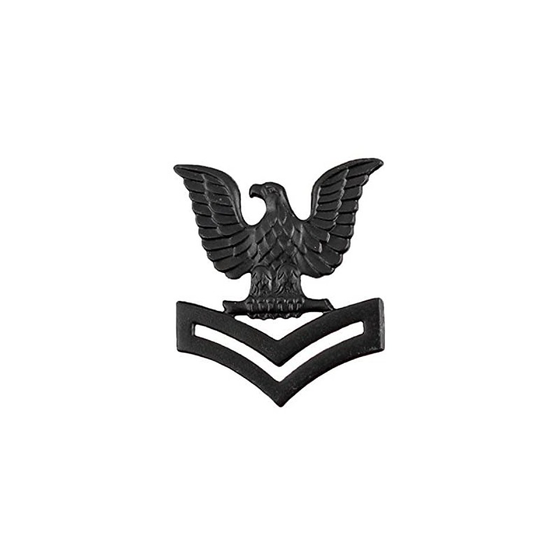 Navy Cap Device: E5 Petty Officer Second Class - black