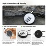 UP Security Small Combination Lock for Luggage, Gym Locker, Backpack
