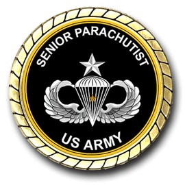 US Army Senior Parachutist 1 Combat Jump Badge Challenge Coin