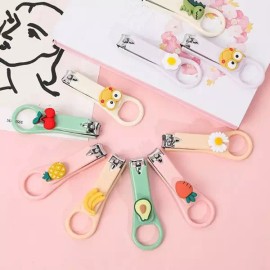 PK Farm 아기자기 깜찍한 손톱깎이 귀여운 포인트 네일 클리퍼 작은손톱깎이 [보라개구리(1P)] Cute and Adorable Nail Clipper for Small Nails [Purple Frog (1P)]