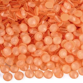 Blinginbox Flatback Rhinestones Round Gems, 1440pcs Luminous Series Glass Stones Neon Gems Non Hotfix Crystal Rhinestones for Nail Charms Crafts Clothes Tumblers,Mac. Living Coral Luminous,SS16.