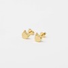 Aretes de Gato Gatito en Chapa de Oro de 22K