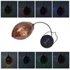 Iron Hollow Water Drop Lamp Solar LED Lantern Garland Garden