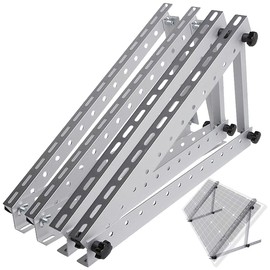 revolt Wall Mount PV Modules: Set of 2 Adjustable Aluminium Solar Panel Brackets, 14.5 Inches/37 cm (Photovoltaic Brackets Wall, Solar Panel Fixings Walls)