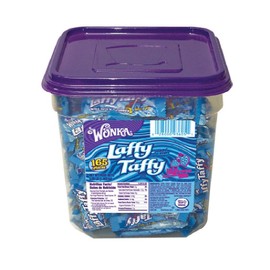 Wonka Laffy Taffy, Wild Blue Raspberry Flavor, 165-Count Container