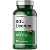 Horbäach DGL Licorice Chewable Tablets | 4000mg | 180 Count