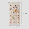 MONOBLANKS Fabric Christmas Advent Calendar with Pockets,Reusable Natural 24 Days