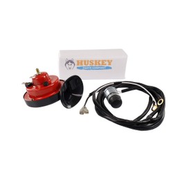 Huskey Golf Cart Universal Horn Kit 12 Volt with Floor Mounted Button & Wiring Harness for Yamaha, Club Car and EZGO Golf Carts