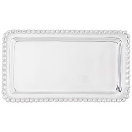 Mariposa Statement beaded tray, One Size, Silver