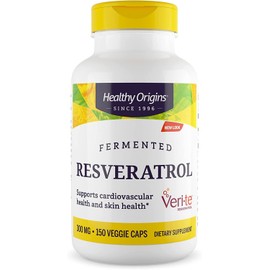 Heathy Origins Fermented Resveratrol 300 mg (Non-GMO, 98% Trans-Resveratrol, European Sourced, Gluten Free, Antioxidant), 150 Veggie Caps