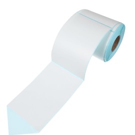 Operitacx 1 Rolle Drei Proof-Thermopapier Etiketten selbstklebendes Aufkleber-Etikett benutzerdefinierte Tags leer Essen Name Preisschild Etikett für Thermodrucker klein Barcode-Papier Weiß