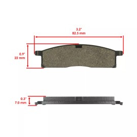 Caltric Front Rear Brake Pads for Yamaha YZ85 2002-2020 5PA-W0046-50-0