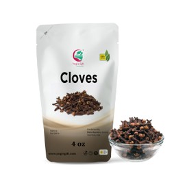 Cloves Whole 4 Oz | Fresh and Flavorful Hot Spice for Tea, Chai, Savory, Desserts and More | Whole Cloves for Oral Health | by Yogi’s Gift®