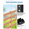 40 Pack 2x4 Fence Brackets for Wood Rail,18 Gauge |
