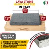 Black Rock Grill Restaurant-Grade Hot Stone Set - Extra-Thick Lava