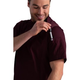 Chef Works Men's Springfield Chef Coat, Merlot, XX-Large