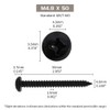 #10 x 2 Pan Head Wood Screws (50 pcs), 18-8