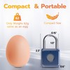 Pothunder Fingerprint Padlock, Smart Padlock, Locker Lock, Biometric Metal Keyless