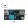 Kusuhashi Crest Weave Hand Towel, Navy & Green, Approx. 9.8