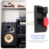 4pcs Speaker Connectors Speaker Wire Connectors for Home Stereo Terminal