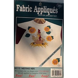 Nesting Hen Fabric Iron on Applique Kit 55113