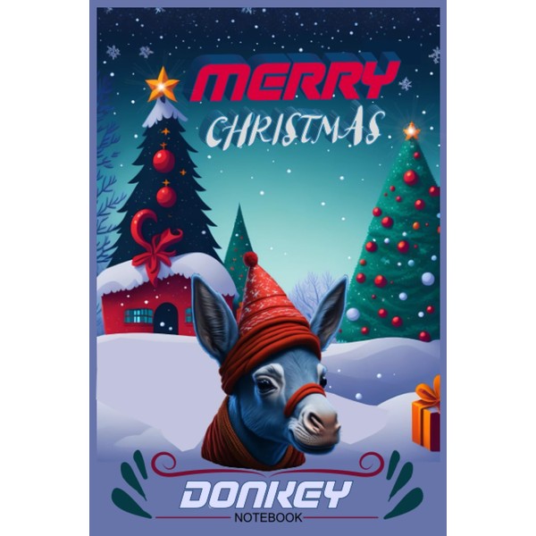 Merry Christmas Donkey Notebook
