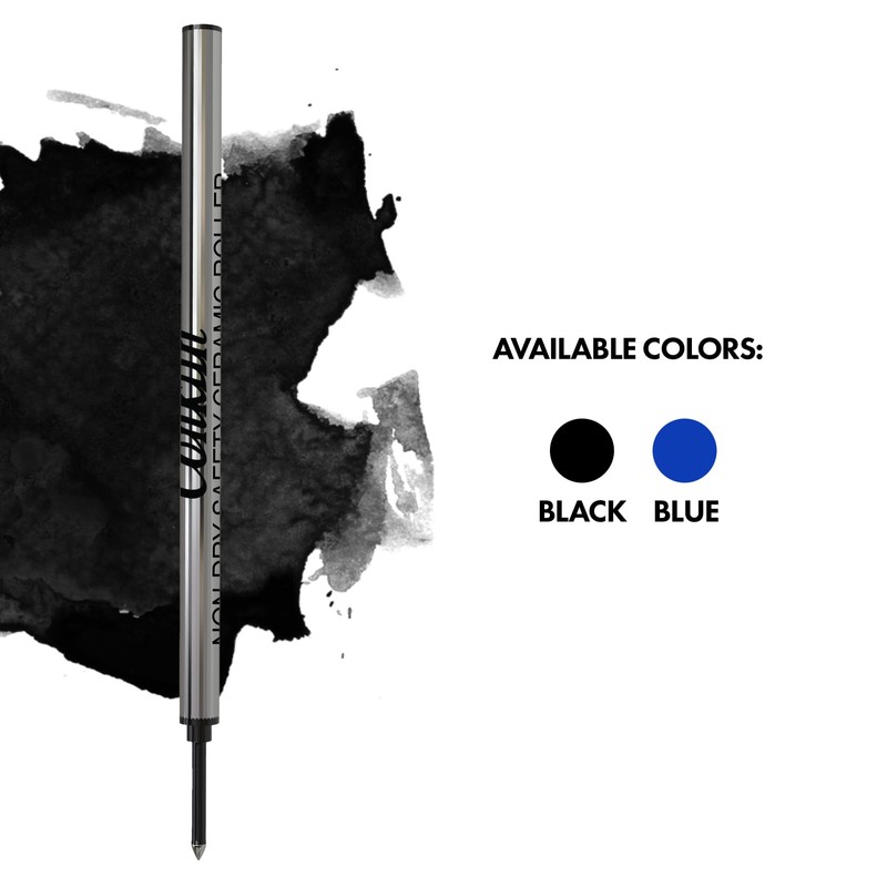 Conklin Non-dry Ceramic Rollerball Refill, Black (2 pcs tube)