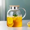 Large Glass Teapot with Infuser, Stovetop Safe, Thickened Heat Resistant
