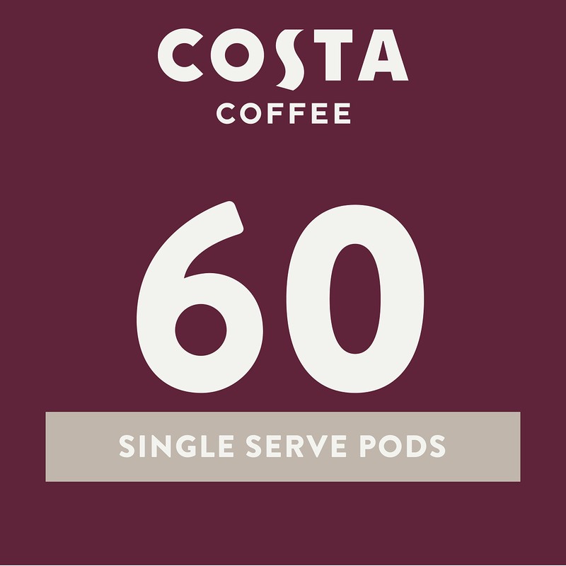Costa Coffee Single Serve Pods Compatible with Keurig K-Cup Brewers
