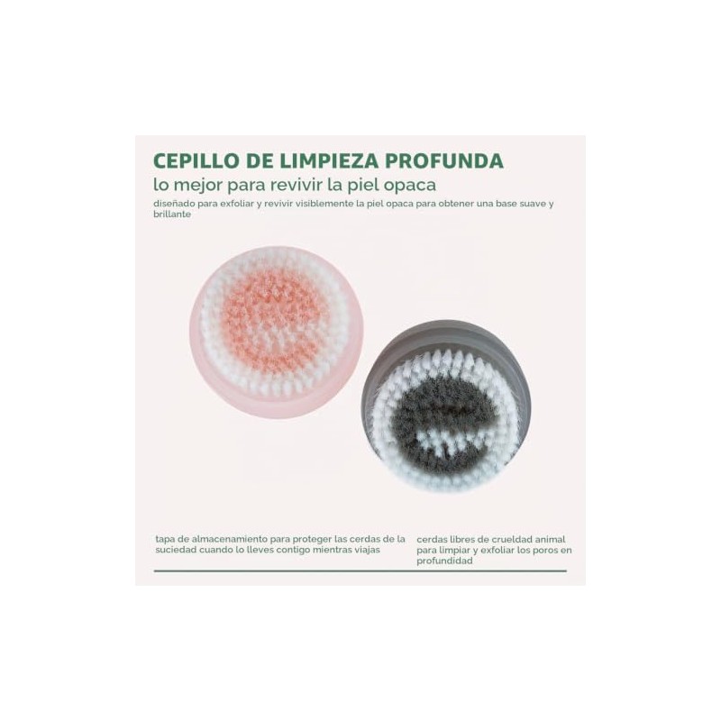ECOTOOLS, Cepillo de Limpieza Profunda, Cepillo Facial Exfoliante, Vegano, Libre