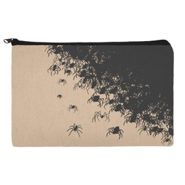 Hundreds of Spiders Arachnophobia Makeup Cosmetic Bag Organizer Pouch