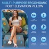 Wellsin 2 Height Adjustable Wedge Leg Pillow for Elevation, Memory