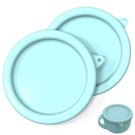 2Pack Silicone Lids for Dash My Mug Ice Cream Maker, Silicone Bowl Cover for Dash Ice Cream Maker Mug, Ice Cream Storage Lids (Light Green)