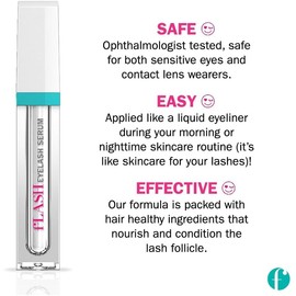 Flash - Sérum para pestañas amplificador de pestañas, 2 ml
